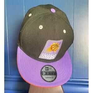 New Era Phoenix Suns Cap Hat Embroidered Black, Purple 9Fifty Snapback
